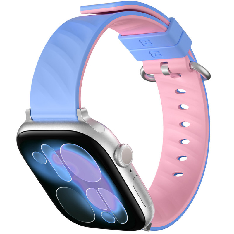 Ремешок BlueO Lollipop Silicone для Apple Watch 38/40/41/42mm(ser.10) (Pink Purple)