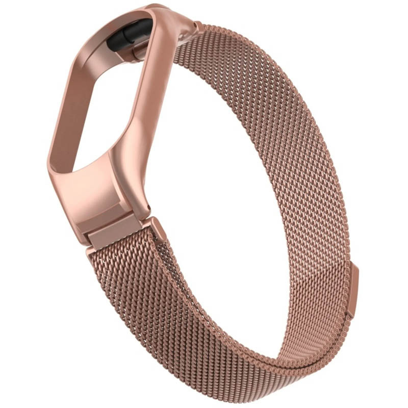 Купить Ремешок Milanese Loop Design для Xiaomi Mi Band 5/6 (Rose Pink) на vchehle.ua