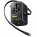 Мережевий універсальний перехідник Baseus CG11 70W with retractable cable (2USB-A/3C/1Socket) (E0307E) (Cosmic Black)