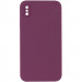 Чехол Silk Square Full Camera Protective (AA) NO LOGO для Apple iPhone XS Max (6.5") (Бордовый / Maroon)