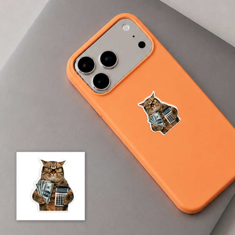 Фото Стикер 3D Animal Collection (Business Cat) в магазине vchehle.ua