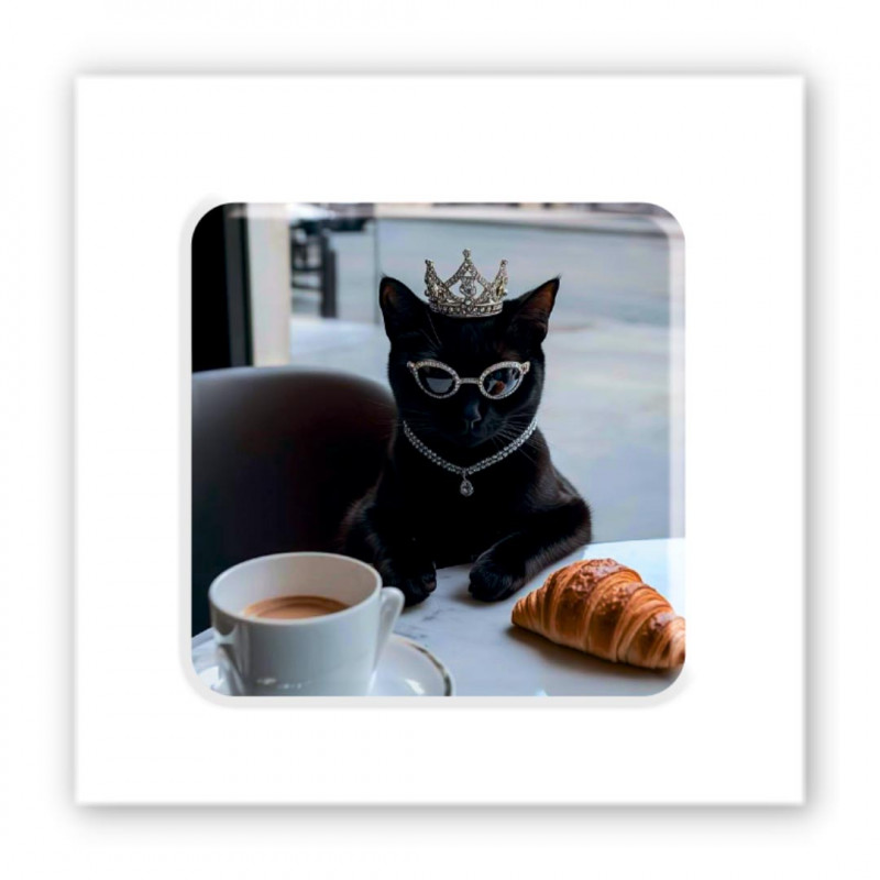Стикер 3D Animal Collection (Rich black cat)