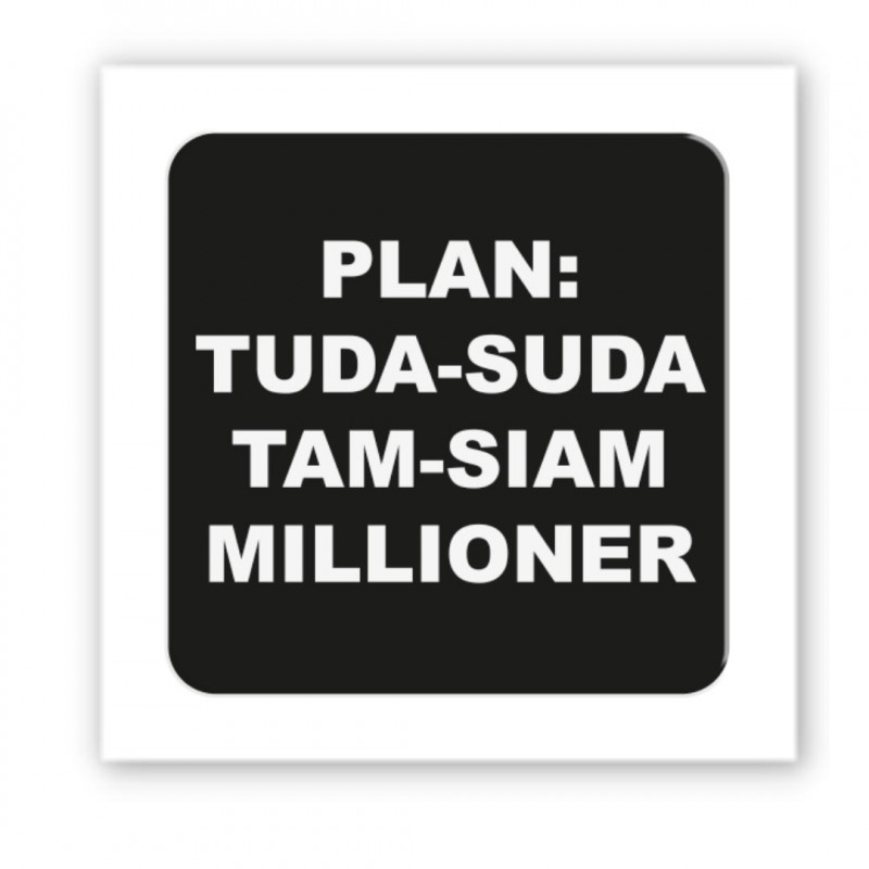 Стикер 3D Motivation black Collection (Plan: tuda-suda)