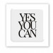 Стикер 3D Motivation color Collection (Yes you can)