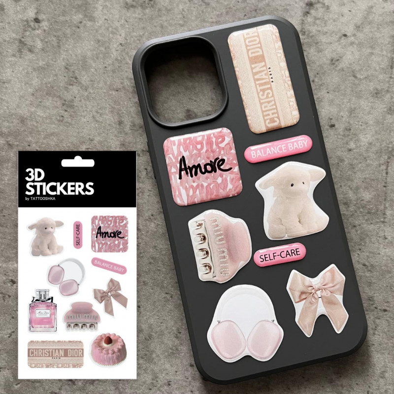 Фото Стикер-набор 3D XXL (Amore (8 pcs)) в магазине vchehle.ua