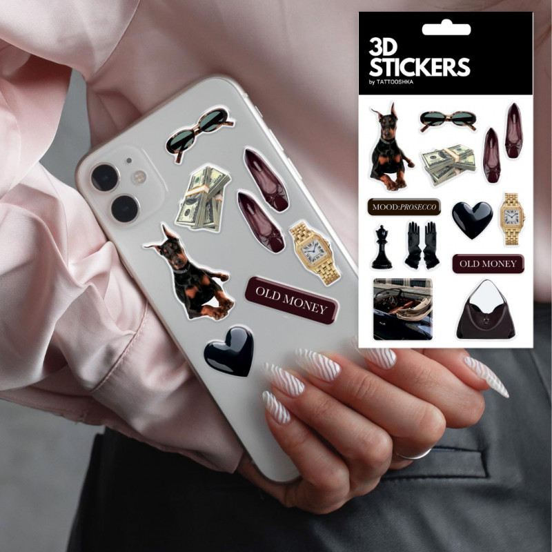 Фото Стикер-набор 3D XXL (Elite Style (12 pcs)) в магазине vchehle.ua