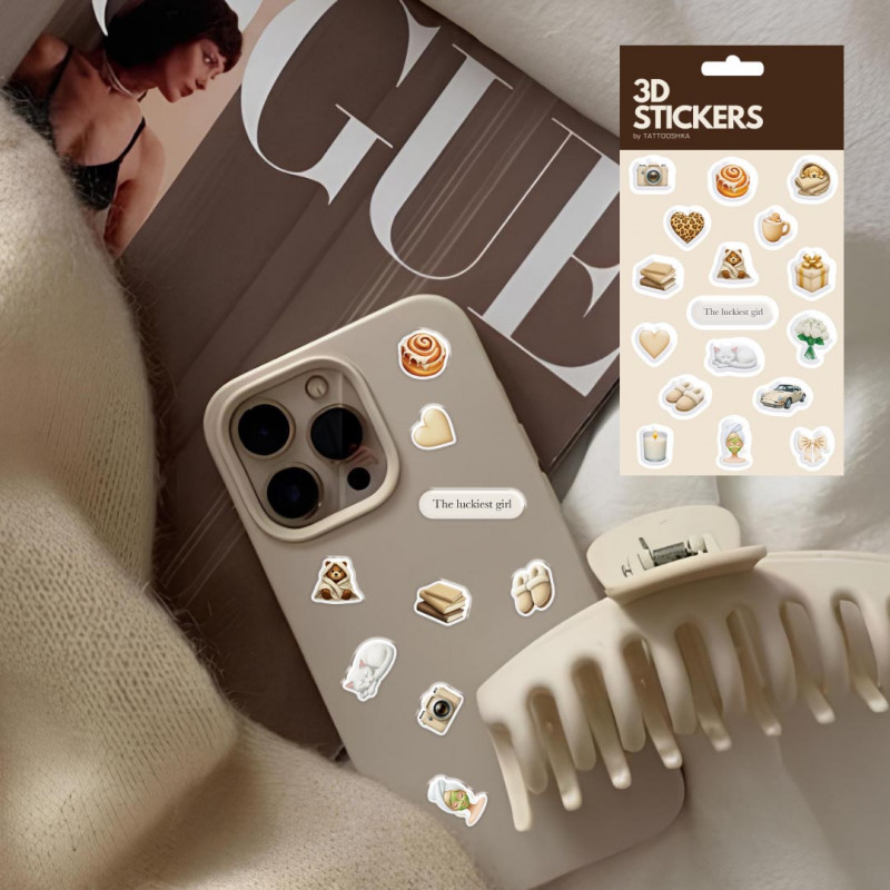 Фото Стикер-набор 3D XXL (Soft Aesthetic (17 pcs)) в магазине vchehle.ua