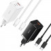 СЗУ Baseus GaN5 Pro PD65W+QC3.0 (1USB-A/2C)  + кабель Type-C to Type-C (CCGP12020)