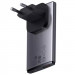 Фото СЗУ Baseus GaN5 Pro Ultra-Slim PD65W+QC3.0 (1USB-A/1C) + кабель Type-C to Type-C (CCGP15011) (Gray) на vchehle.ua