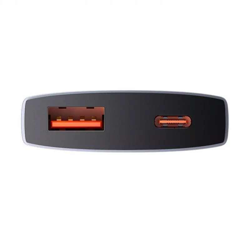 Фото СЗУ Baseus GaN5 Pro Ultra-Slim PD65W+QC3.0 (1USB-A/1C) + кабель Type-C to Type-C (CCGP15011) (Gray) в магазине vchehle.ua