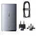 Заказать СЗУ Baseus GaN5 Pro Ultra-Slim PD65W+QC3.0 (1USB-A/1C) + кабель Type-C to Type-C (CCGP15011) (Gray) на vchehle.ua