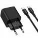 Заказать СЗУ Hoco CS83A Excellent with digital display PD20W+QC3.0 (1USB-A/1C) + кабель Type-C to Type-C (Black) на vchehle.ua