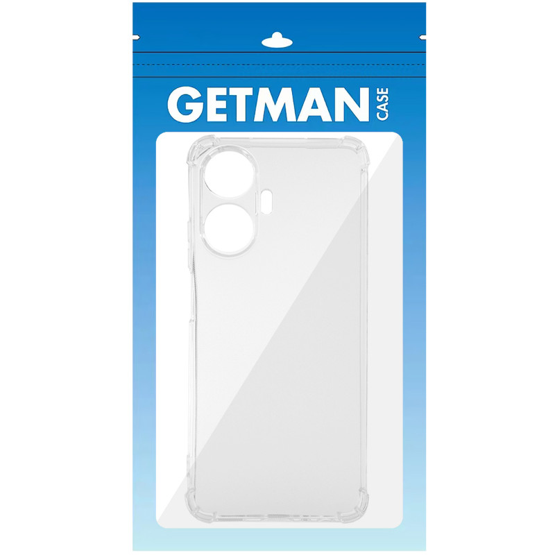TPU чехол GETMAN Ease logo усиленные углы Full Camera для Realme 10 Pro+ (Бесцветный (прозрачный)) в магазине vchehle.ua