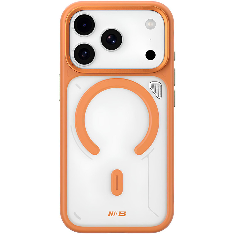 Фото TPU+PC чехол Blueo Frosted Heat Dissip. with Magnetic Fit для Apple iPhone 17 Pro Max /18 Pro Max (6.9") (Оранжевый / Orange) на vchehle.ua