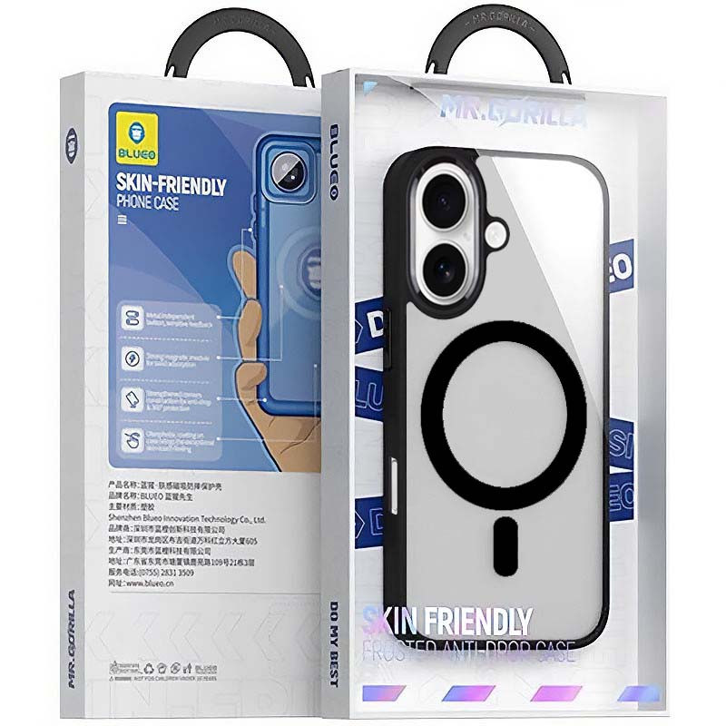Фото TPU+PC чехол Blueo Skin Friendly Frosted with Magnetic Fit для Apple iPhone 16 (6.1") на vchehle.ua