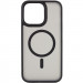 TPU+PC чохол Metal Buttons with Magnetic Fit на Apple iPhone 15 Pro (6.1") (Чорний / Black)