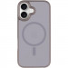 Фото TPU+PC чохол Metal Buttons with Magnetic Fit на Apple iPhone 17 (6.3") (Сірий / Grey) на vchehle.ua