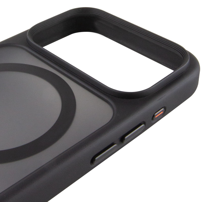 TPU+PC чехол Metal Buttons with Magnetic Fit для Apple iPhone 17 Pro (6.3") (Черный / Black) в магазине vchehle.ua