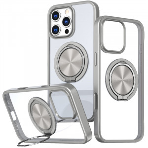 TPU+PC чехол Metal Ring with Magnetic Fit для Apple iPhone 16 Pro (6.3")