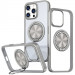 TPU+PC чохол Metal Ring with Magnetic Fit  для Apple iPhone 16 Pro (6.3") (Сірий)