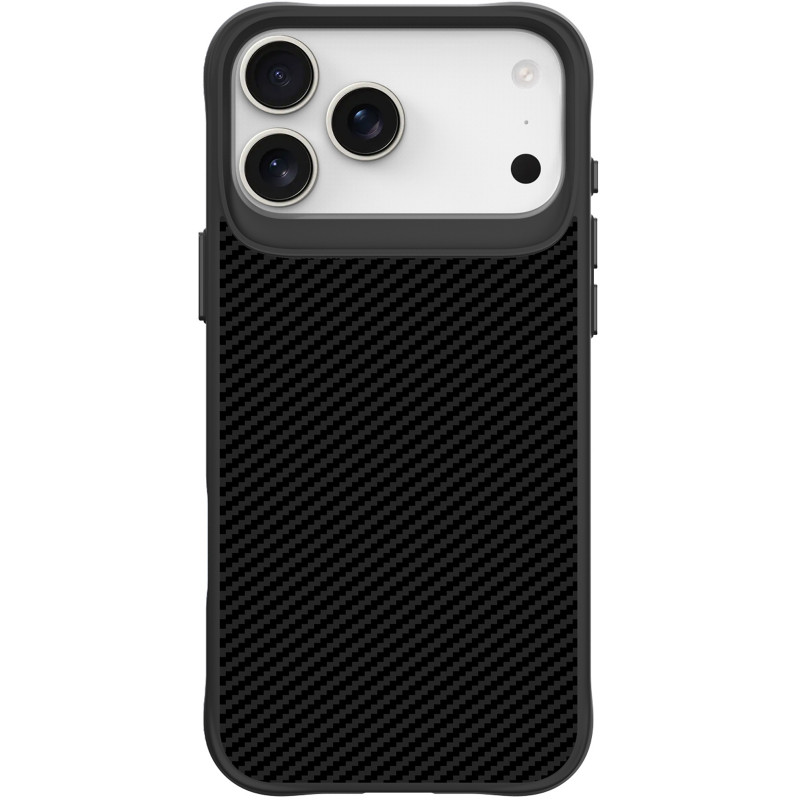 Фото TPU+PC чехол Space Carbon collection для Apple iPhone 17 Pro Max (6.9") (Black) на vchehle.ua