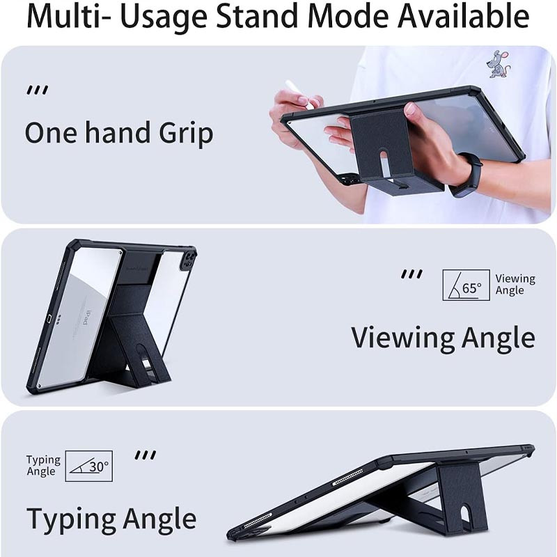 TPU+PC чехол Xundd Stand c усиленными углами для Apple iPad Pro 11" (2024-25) (Черный) в магазине vchehle.ua