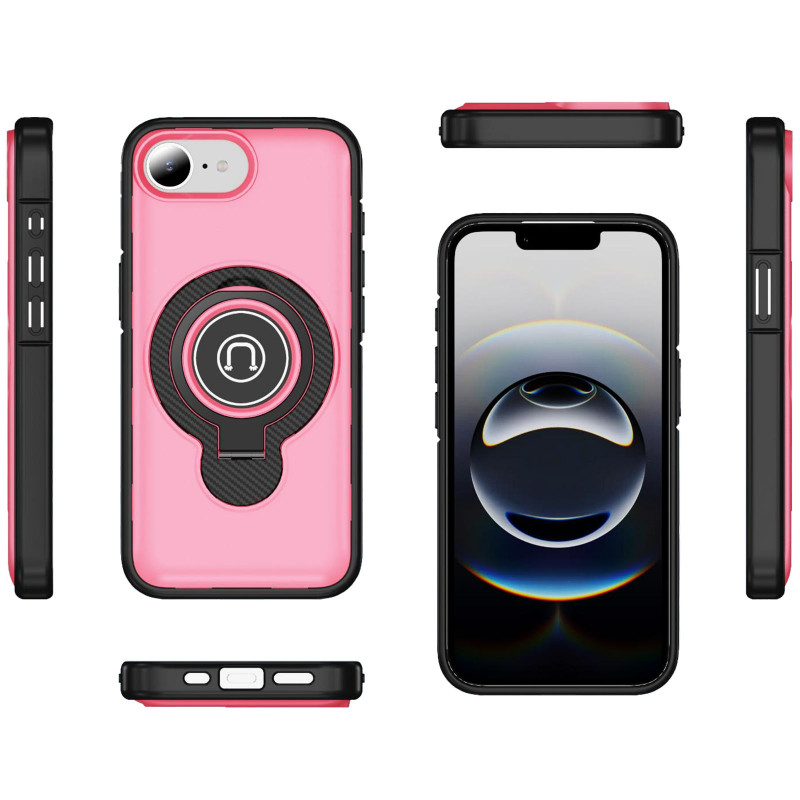 Фото TPU+Textured PC Magnet на Apple iPhone 16e / 17e (6.1") (Pink) в маназині vchehle.ua