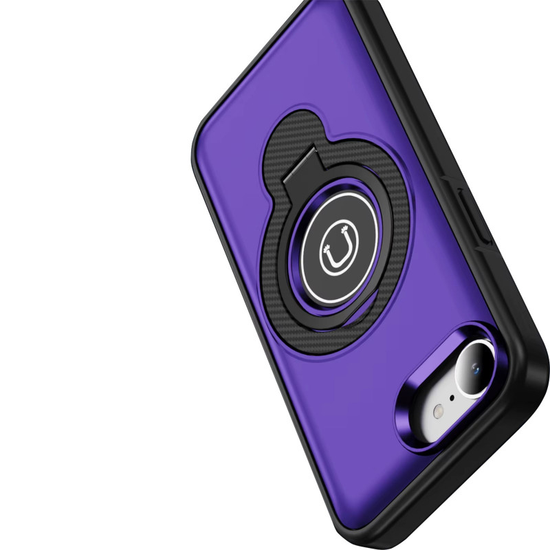 TPU+Textured PC Magnet на Apple iPhone 16e / 17e (6.1") (Purple) в магазині vchehle.ua