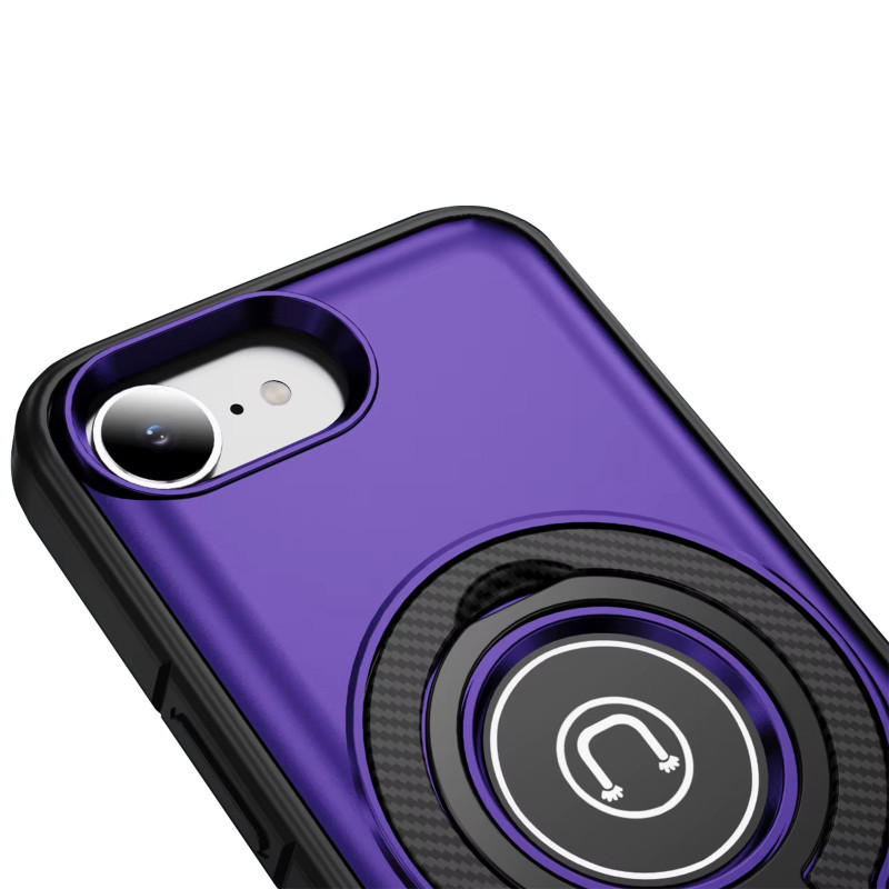 Купити TPU+Textured PC Magnet на Apple iPhone 16e / 17e (6.1") (Purple) на vchehle.ua