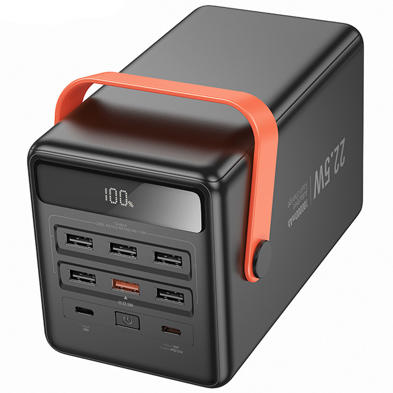 Купить Уценка Портативное ЗУ Power Bank Hoco J142 Surpass 22.5W+PD20W 100000 mAh (Поврежденная упаковка / Black) на vchehle.ua
