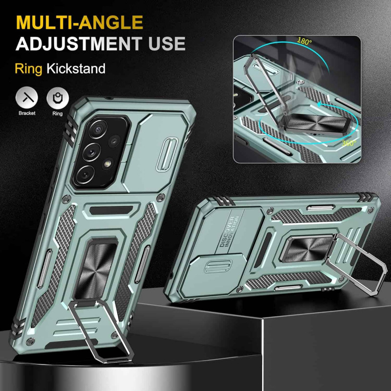 Фото Ударопрочный чехол Camshield Army Ring для Samsung Galaxy A53 5G (Зеленый / Light Green) в магазине vchehle.ua