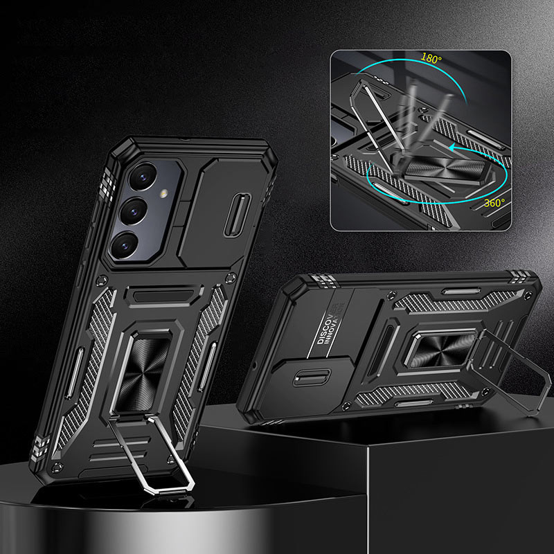 Фото Удароміцний чохол Camshield Army Ring на Samsung Galaxy A36 5G / A56 5G (Чорний / Black) в маназині vchehle.ua