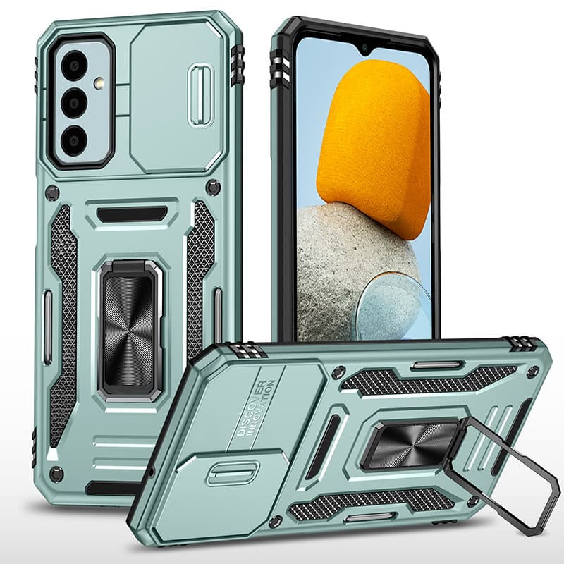 Удароміцний чохол Camshield Army Ring на Samsung Galaxy A18 / A17 / A16 (Зелений / Light Green)