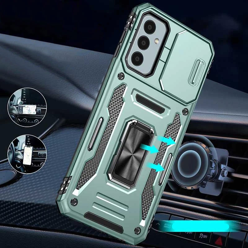 Фото Удароміцний чохол Camshield Army Ring на Samsung Galaxy A37 5G / A36 5G / A56 5G (Зелений / Light Green) на vchehle.ua