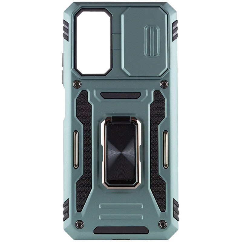 Ударопрочный чехол Camshield Army Ring для Xiaomi Redmi A7 Pro 4G / Poco C81 / C81 Pro (Зеленый / Light Green)