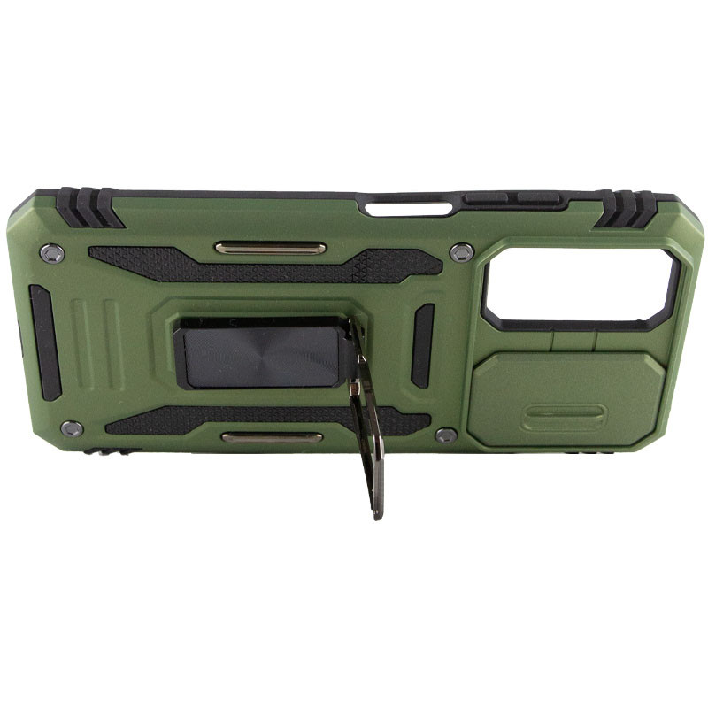 Ударопрочный чехол Camshield Army Ring для Xiaomi Redmi A7 Pro 4G / Poco C81 / C81 Pro (Оливковый / Army Green) в магазине vchehle.ua