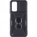 Ударопрочный чехол Camshield Army Ring для Xiaomi Redmi A7 Pro 4G / Poco C81 / C81 Pro (Черный / Black)