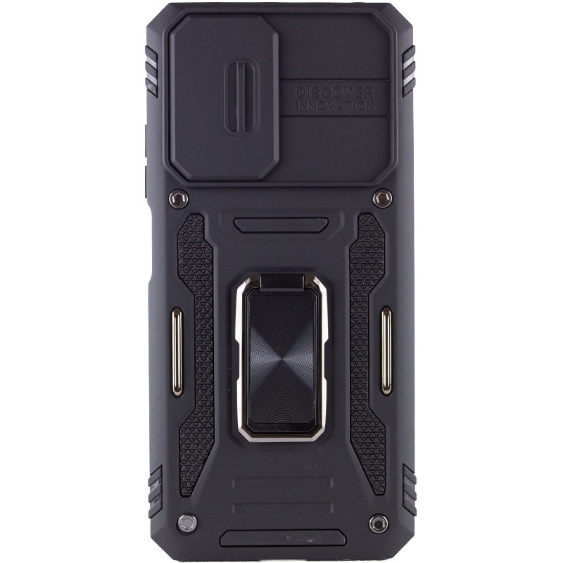 Фото Ударопрочный чехол Camshield Army Ring для Xiaomi Redmi A7 Pro 4G / Poco C81 / C81 Pro (Черный / Black) на vchehle.ua