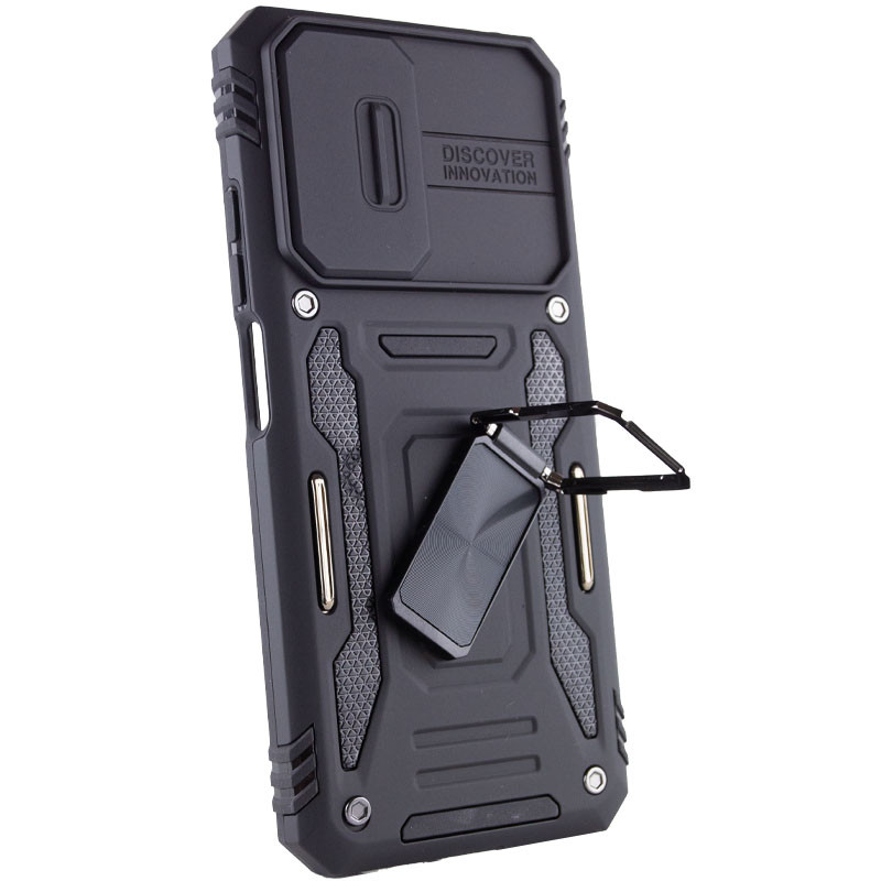 Фото Ударопрочный чехол Camshield Army Ring для Xiaomi Redmi A7 Pro 4G / Poco C81 / C81 Pro (Черный / Black) в магазине vchehle.ua