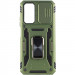 Ударопрочный чехол Camshield Army Ring для Xiaomi Redmi Note 11 (Global) / Note 11S / Note 12S (Оливковый / Army Green) в магазине vchehle.ua