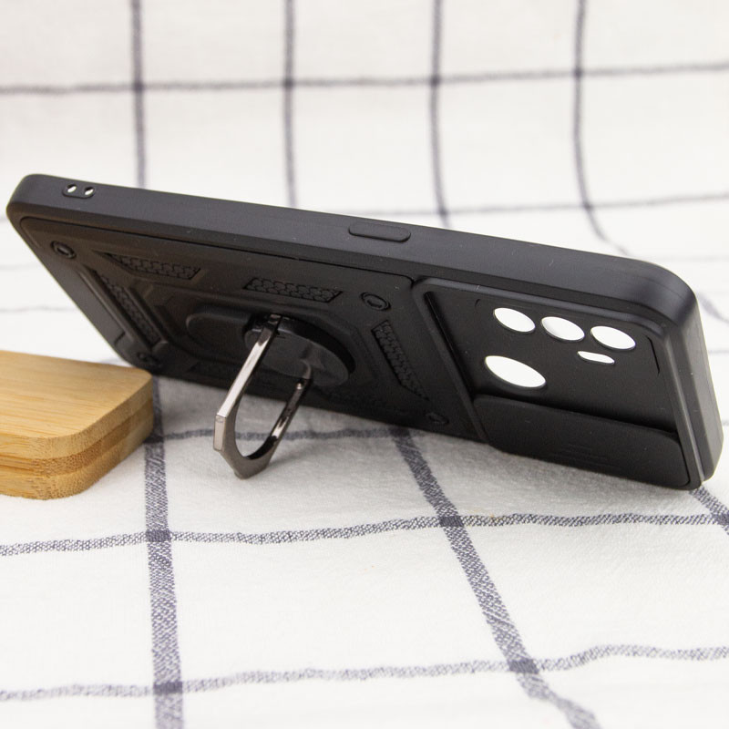 Купити Ударостійкий чохол Camshield Serge Ring на Oppo A53 / A32 / A33 (Чорний) на vchehle.ua