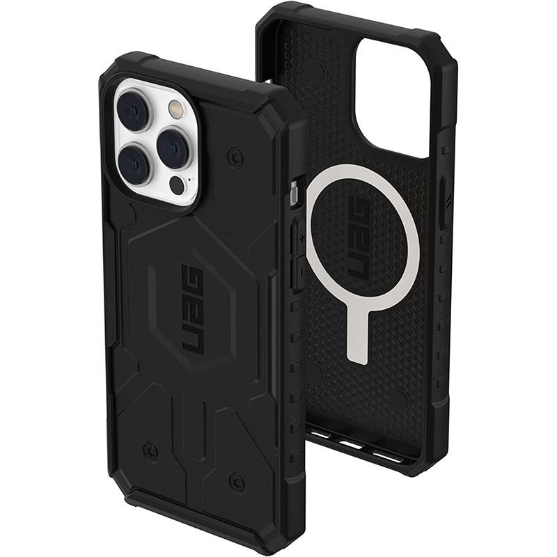 Фото Ударопрочный чехол UAG Pathfinder with Magnetic Fit для Apple iPhone 14 Pro (6.1") (Черный) в магазине vchehle.ua