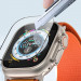 Защитное 2.5D стекло Blueo Corning Gorilla Glass для Apple Watch Ultra 1/2/3/4 49mm (Черный) в магазине vchehle.ua