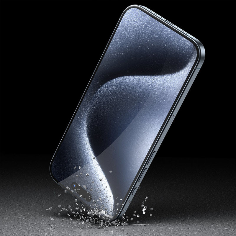 Заказать Защитное 3D стекло Blueo Invisible Airbag для Apple iPhone 14 Pro / 15 / 16 (6.1") (Черный) на vchehle.ua