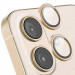 Фото Защитное стекло Metal Classic на камеру (в упак.) для Apple iPhone 16 (6.1") / 16 Plus (6.7") (Золотой / Gold) на vchehle.ua