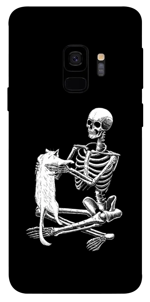 Чехол Skeleton with cat для Galaxy S9