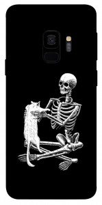 Чехол Skeleton with cat для Galaxy S9