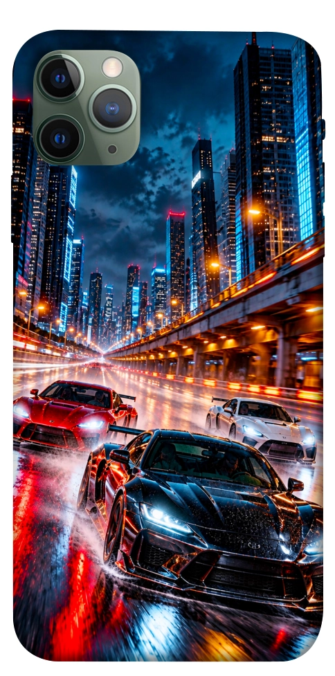 Чехол Night city cars для iPhone 11 Pro Max