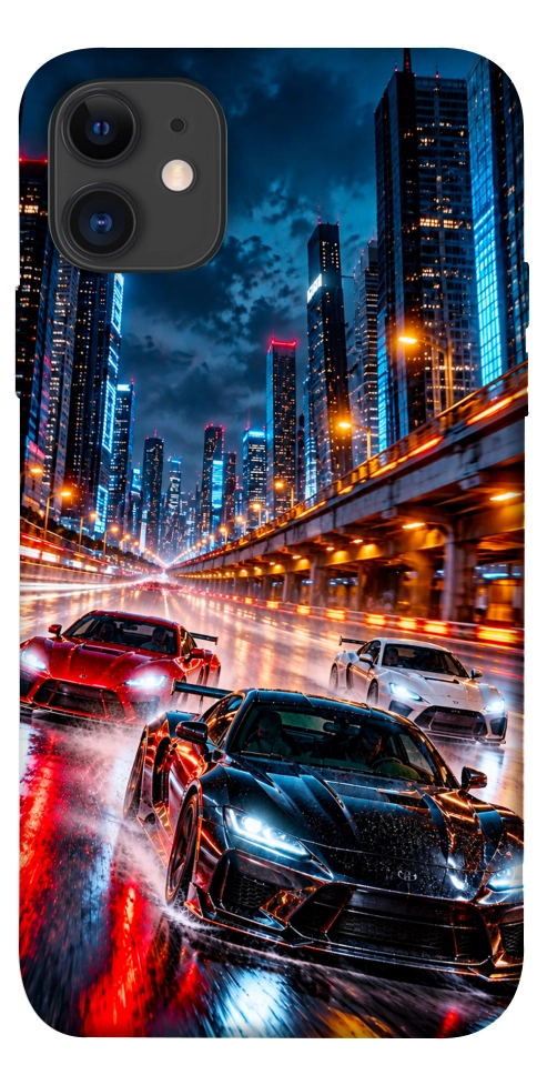 Чехол Night city cars для iPhone 11