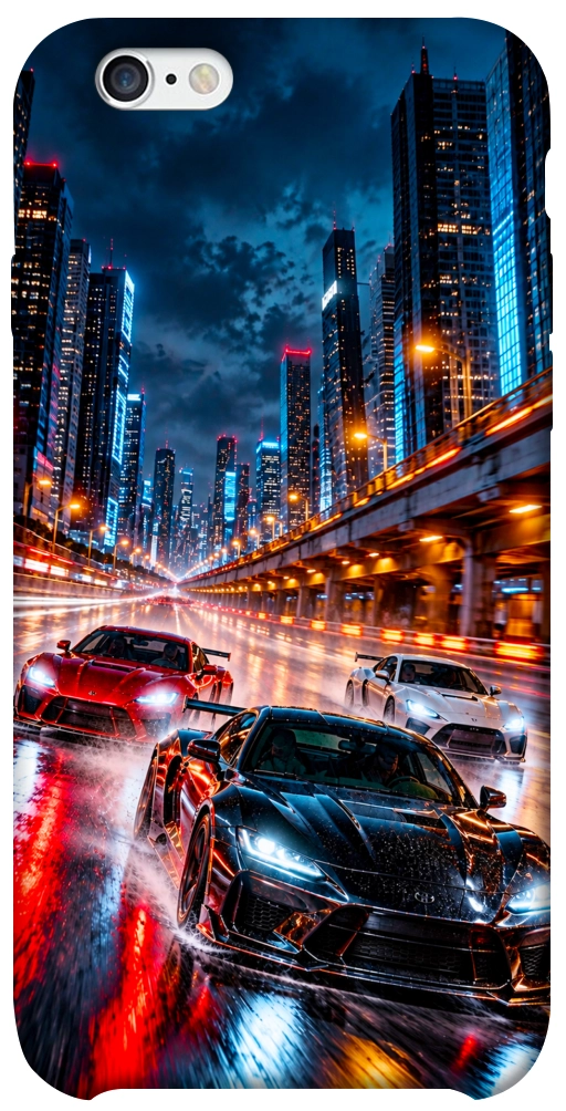 Чехол Night city cars для iPhone 6